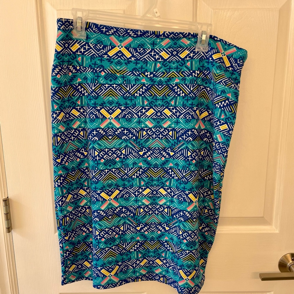 LuLaRoe Cassie Pencil Skirt XL EUC